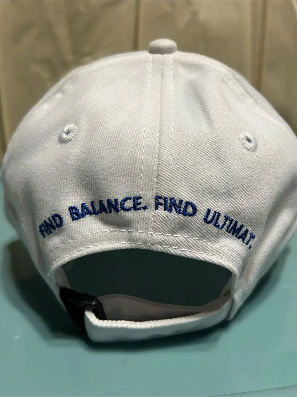 Embroidered White Baseball Cap